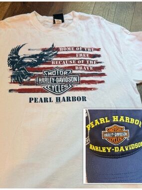 Shirt/Hat Harley-Davidson Pearl Harbor